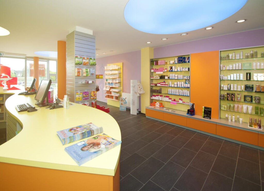 Filiale der FIDUS-Apotheke im VITANUM von Innen